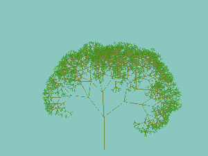 tree image generated with PHP and the GD library